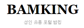 밤킹 로고