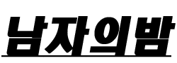 남자의밤 로고