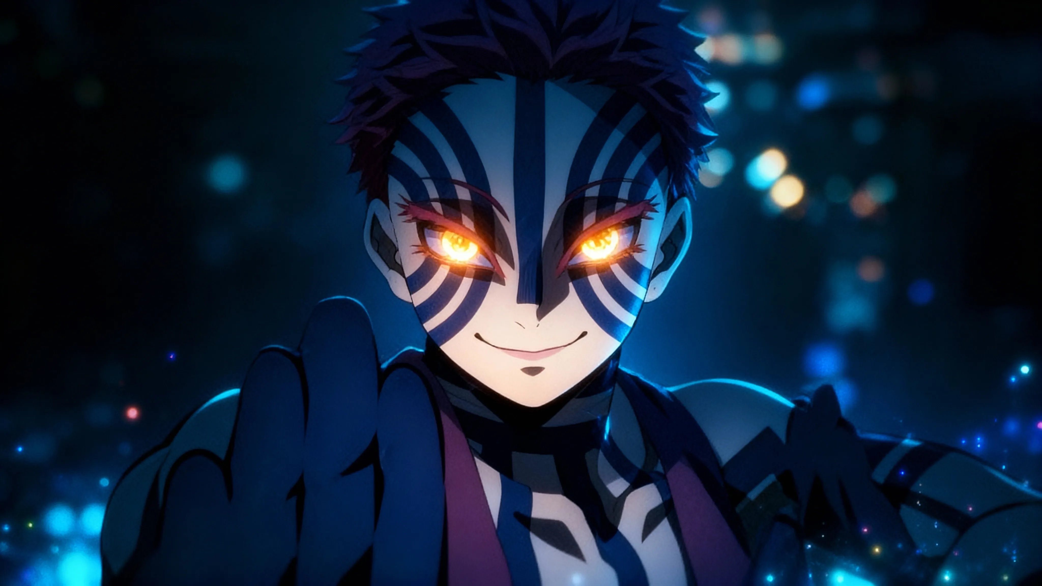 귀멸의 칼날 아카자 전투 장면 애니메이션