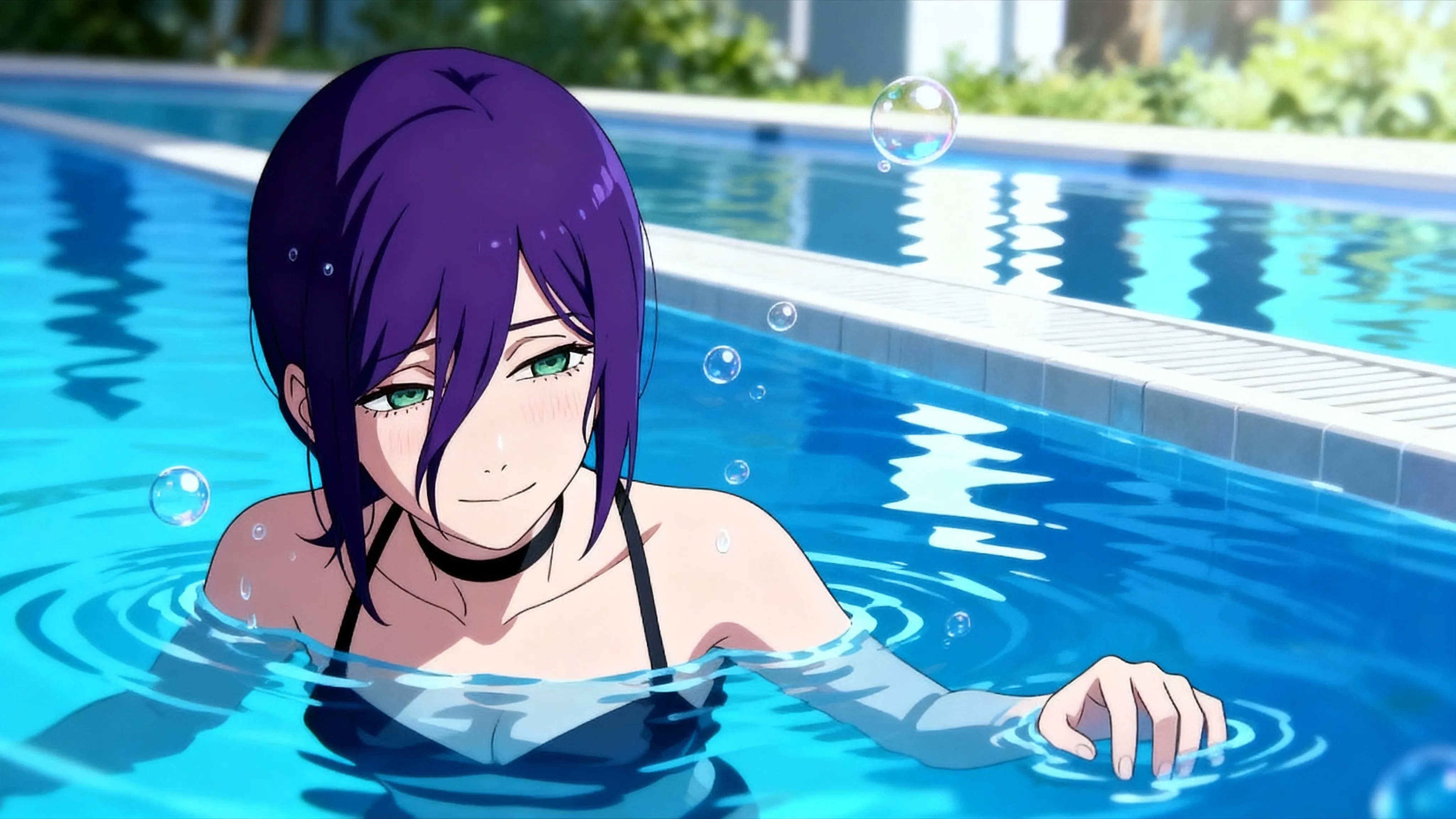 체인소맨 레제 수영장 장면 애니메이션